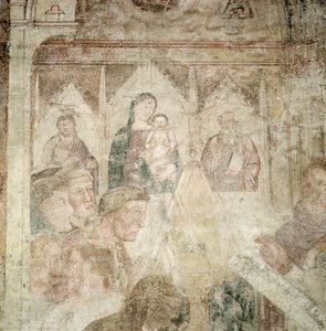 San Ranieri che prega nel tempio (dettaglio), metà del XIV secolo